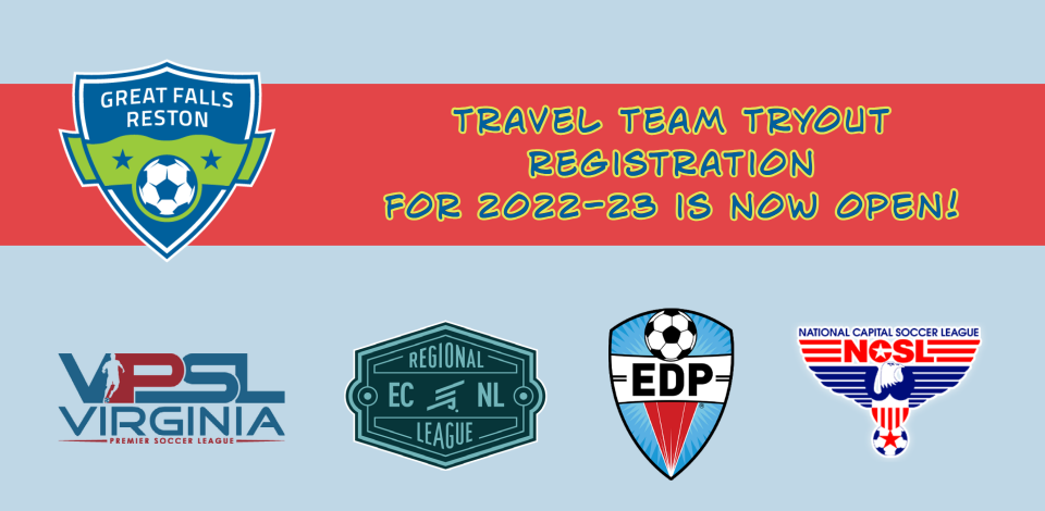 Travel Team Tryouts for 2022/23 are now open!