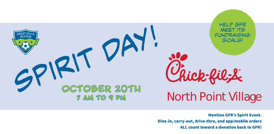 Spirit Day at Chick-fil-A - October 20th